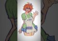it physically hurt me to draw tomoka as a villain 💔 dw guys it’s just strawberry jam#art #shorts