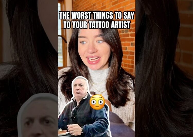 The worst things to say to your tattoo artist 😂 #tattoo #tattooideas #tattooartist #tattooart #ink