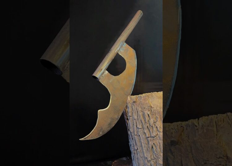 Making Medieval Axe #survival #art #craft #diy #artist #creative #shortvideo #viralvideo #making
