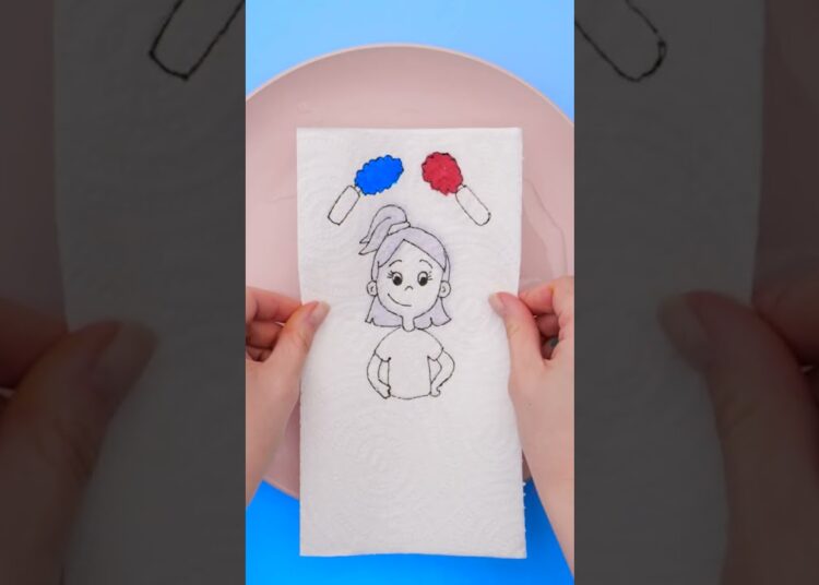💧Draw → Dip → MAGIC! It’s Water Art! #shorts #fun