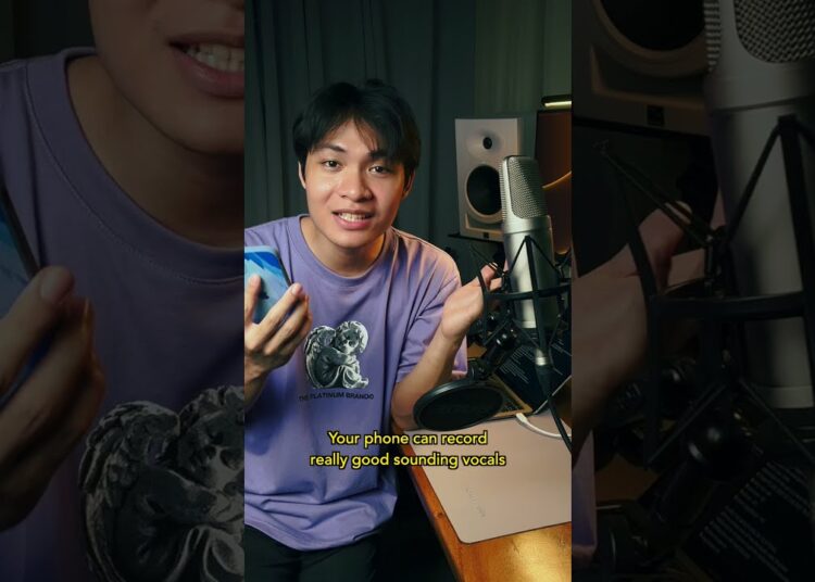 Your Phone 📱 can record AMAZING Vocals