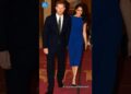 Harry’s Suit & Meghan’s Blue Bombshell: Red Carpet Royalty! 💙👑 #shorts #royalcouple #royal