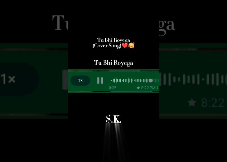Tu Bhi Royega (Cover Song)❤️🥰#song#shorts#viral#new#trending#coversong#sk#cover#tubhiroyega#music