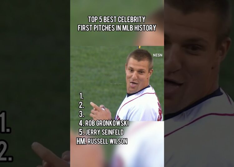 Top 5 BEST CELEBRITY FIRST PITCHES in MLB history!