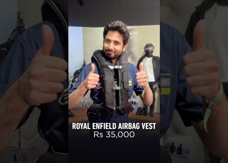 Royal Enfield launched airbag vest #shorts