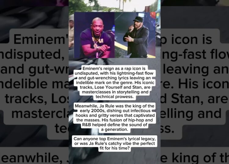 Rap Royalty: Eminem and Ja Rule’s Lasting Impact #rap #eminem #jarule #hiphop #rapmusic #rapper