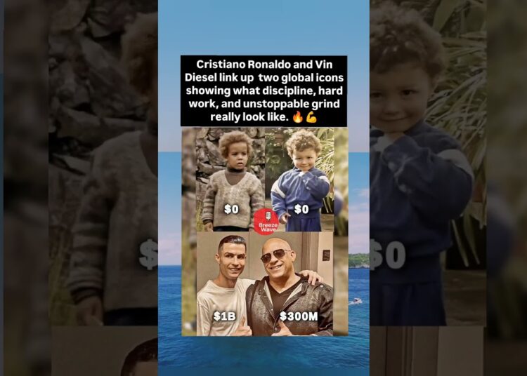 Cristiano Ronaldo and Vin Diesel link up #celebrity #cr7 #ronaldo  #VinDiesel  #motivation #viral