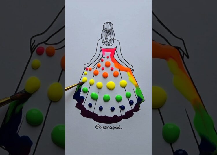 Satisfying Art 🎨 Whats your favorite color? #art #artwork #artist #draw #drawing #paint #painting