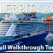 Celebrity Xcel | Full Walkthrough Ship Tour & Review | All Cabins 4k ultra New