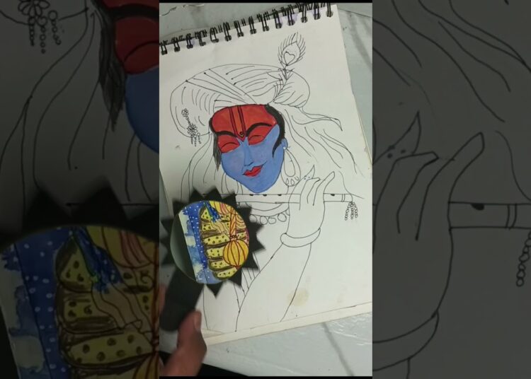 The Drawing of lakshmi Narayana ji ❤️ #art #drawing #painting #artist #shots