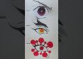 Demon slayer eyes drawing #anime #art #howtodraw #tutorial #sketch #shorts