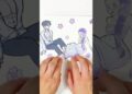 Rumi & Sajaboys 💜 Romantic Sticker Art | K-pop Demon Hunters #kpopdemonhunters #rumi #shorts
