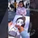 Cute Girl’s Reaction to Her Live Portrait #art #artist #paint #draw #portrait #usa #reaction #part2