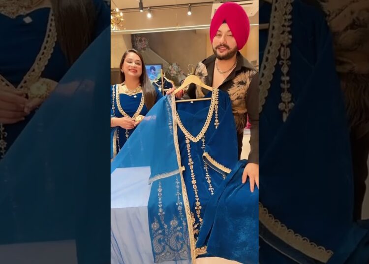 Royal Blue Velvet Heavy Hand Embroidered Party wear Indo western Suit Follow @label_amrita for more