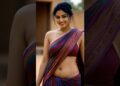 Purple-Maroon Striped Saree = Village Royalty Vibes! 💜✨👑