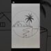 Beautiful Village Drawing Inside a Circle | Easy Scenery Art for Beginners
