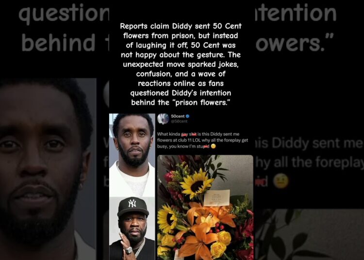 Diddy Sends Prison Flowers… 50 Cent SNAPS! 💐🔥 #celebrity