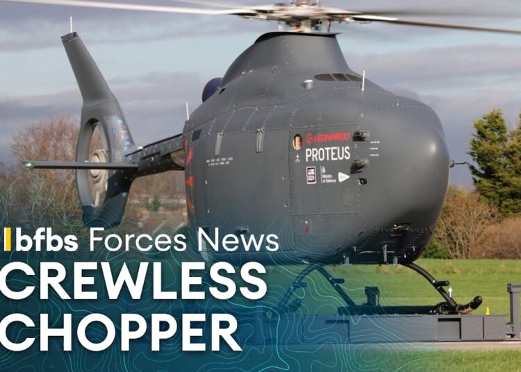 Royal Navy’s first uncrewed helicopter ready to take on US and Chinese systems