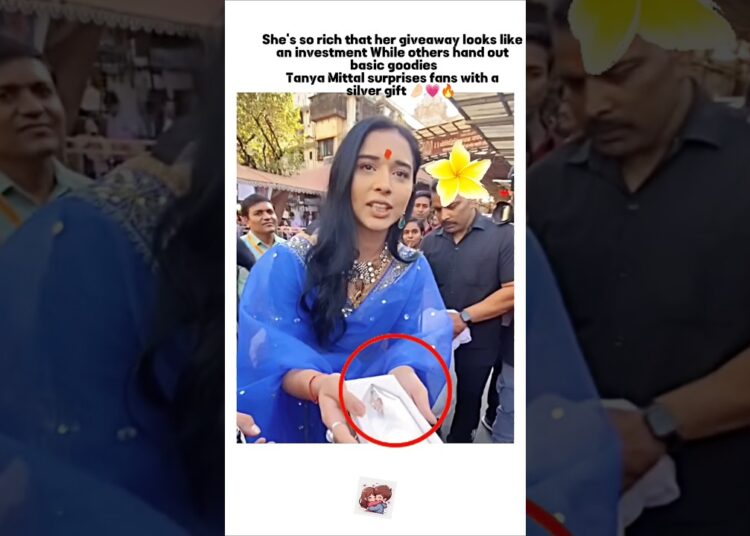 tanya giving silver gifts that’s royalty 🥰#tanyamittal #bollywood