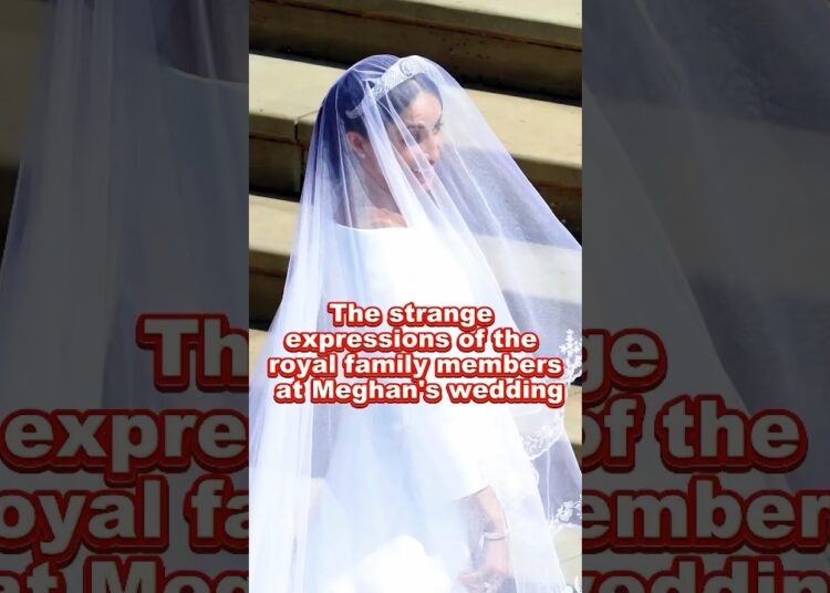 The strange expressions of the royal family members at Meghan’s wedding #meghan #meghanwedding
