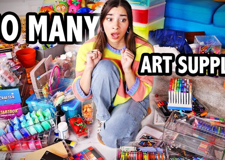 Decluttering My Art Room Pt. 1: Art Supplies