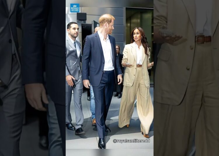 Prince Harry & Meghan Markle Steal the Spotlight 👑✨ #britishroyalfamily #royal #shorts