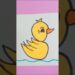 Easy cute duck drawing 😀 #diy #drawing #painting #art #artist #youtubeshorts #varil #shortsfeed