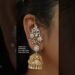 Celebrity‑Inspired Jhumka Earrings – Two‑Tone CZ White Stones With Mattal Chain #jhumka #celebrity