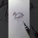 🦢 Swan Drawing – SO EASY! ✨ #foryou #art #drawing #shorts #howtodraw #easydrawing #tutorial #sketch
