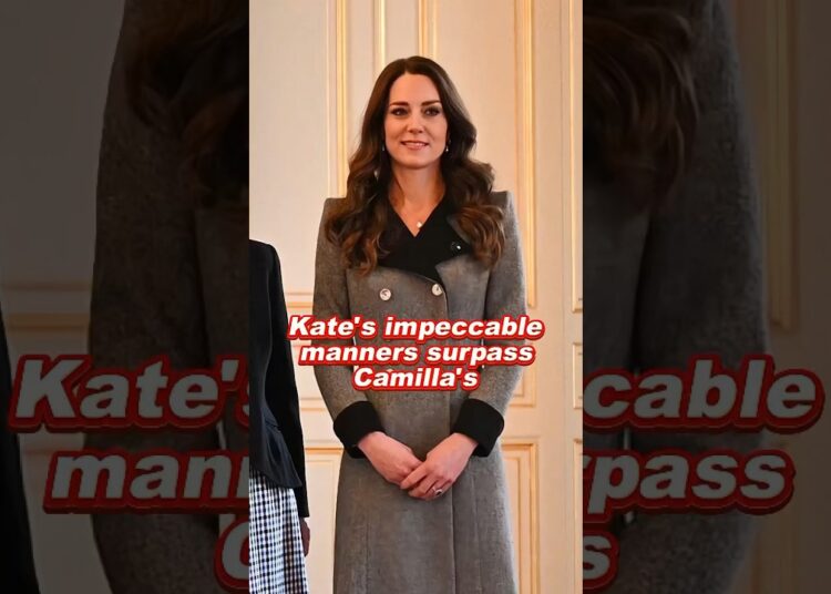 Kate’s impeccable manners surpass Camilla’s #fyp #foryou #royal #kate