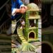 Grandpa made the cat’s favorite house 😂~ Carriage House wooden artist/ #shorts #cartoon #shortvideo