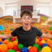 24 HOURS Living in a GIANT BALL PIT House! | The Royalty Family