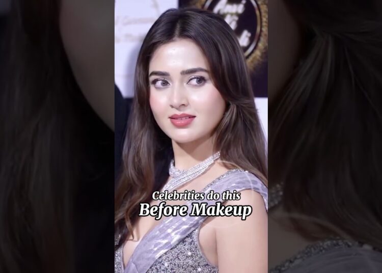 Celebrities do this before makeup #makeup #skincare #skin #celebrity #beauty #shortvideo #shorts