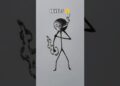 Drawing Stickman in different level #artandcraft #howtodraw #art #sticker #drawingstickman #sketch