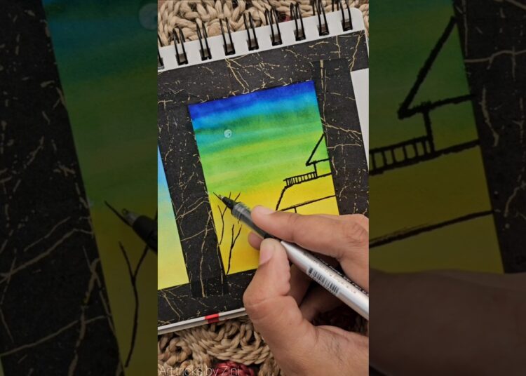 Easy way to learn drawing with acrylic markers.  #viralvideo #drawing #art #trending #reels