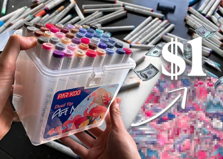 I tested $1 markers so you don’t have to… 👀💵 (insane results)