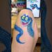 Bye Bye Gary! 🐍💙 Wiping off Zootopia 2 Realistic Art #shorts #bodyart #drawing