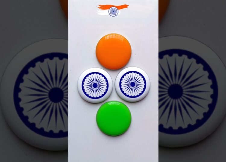 Water Drop Art Flag #shorts #viral #reels #art