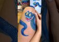 Gary, Finnick & Clawhauser! 🐍🦊🍩 Satisfying Art Removal #shorts #bodyart #drawing