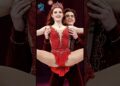 ❤️‍🔥 Crimson Crown on Ice — The Red Royalty Performance ❤️‍🔥#figureskating #iceskating