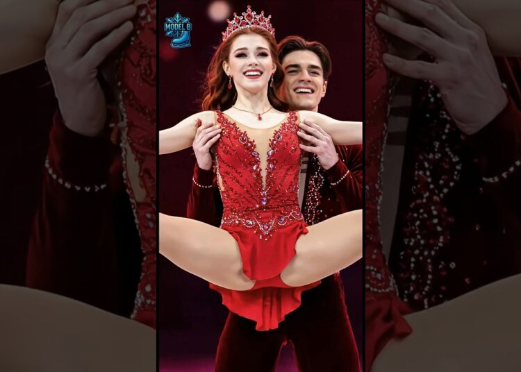 ❤️‍🔥 Crimson Crown on Ice — The Red Royalty Performance ❤️‍🔥#figureskating #iceskating
