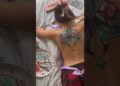 Painting on my besties back ☺️🦋 #art #painting #butterfly
