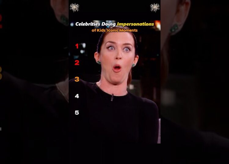 Celebrities Doing Impersonations of Kids’ Iconic Moments #celebrity #imitate #child #iconic #ranking