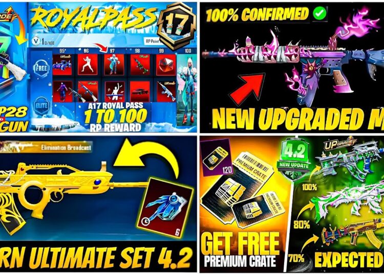 ✅ A17 Royal Pass & Upgraded Gun DP28 😱| BGMI A17 Royal Pass Leaks | New Upgraded M416 Lv-8🤯| PUBGM