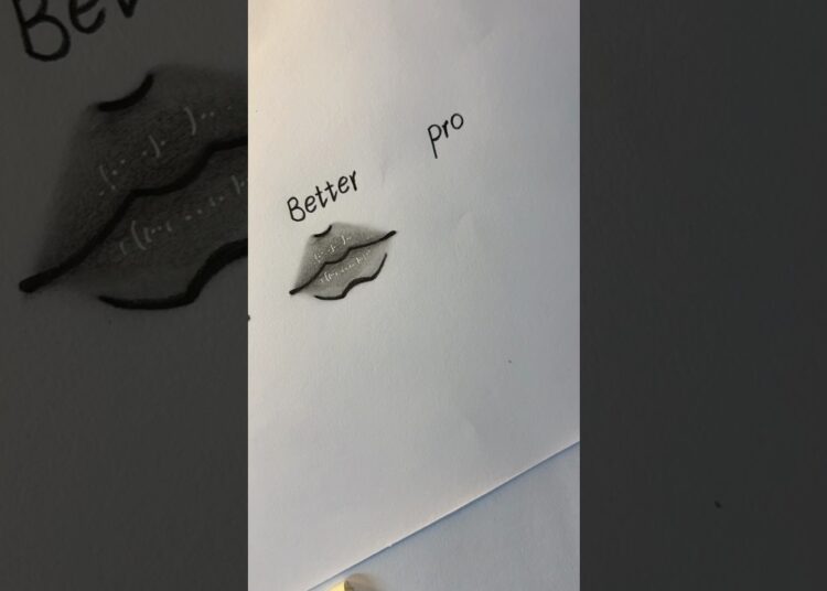Lips drawing SIMPLE TO PRO #howtodraw #art #drawing #artist #shorts