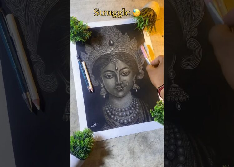 Artists Works vs Artists Struggling 🤪#trend #viral #artist #workingartist #art #charcoaldrawing #vs