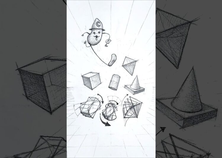 How To Draw FREEHAND Shapes #art #drawing #foryou