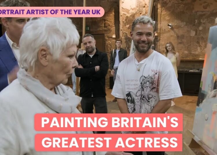 Nine Portrait Champions Paint Judi Dench Live