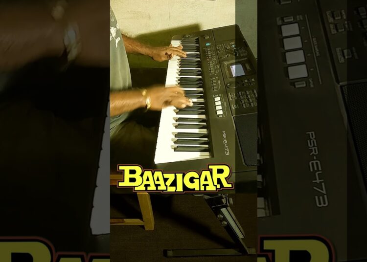 baazigar o baazigar | alka yagnik | kumar sanu | keyboard instrumental