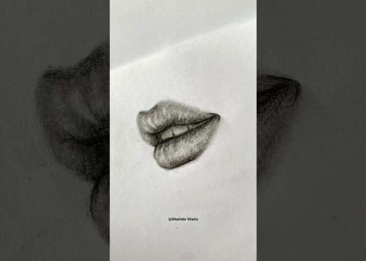 How I draw lips 👄.. #shorts #art #drawing #artist #trending #viral #fyp #pov